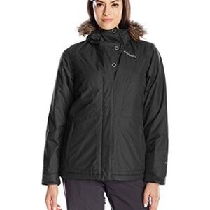 Columbia Women's Black Jacket with Faux Fur Hood